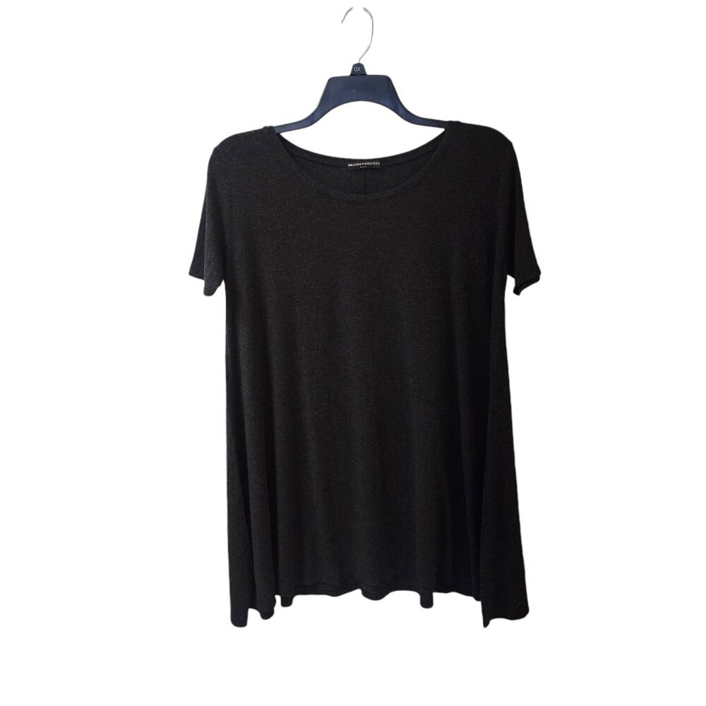 Brandy Melville Dark Grey Dress Long Tunic Top Women's One Size Fits Big